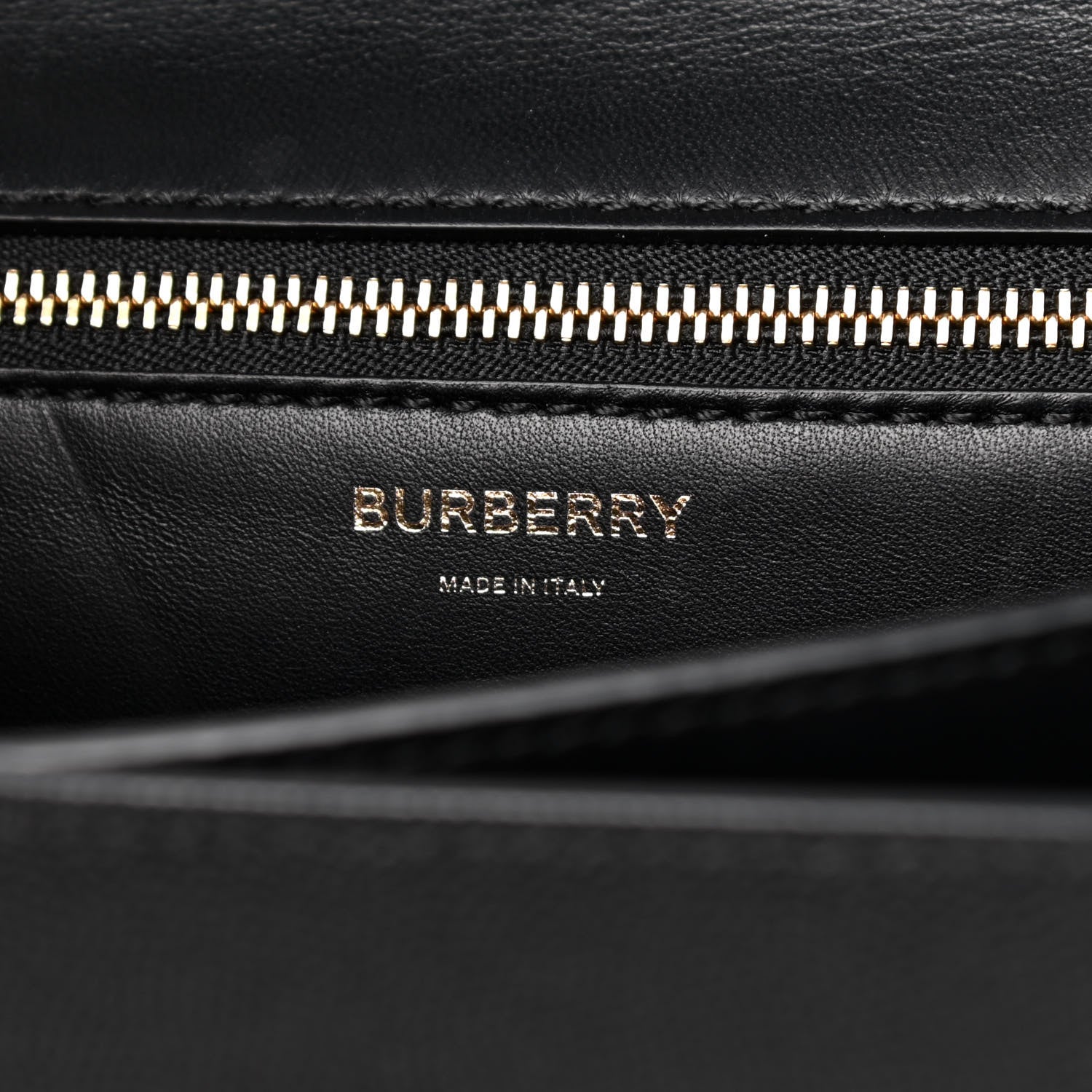Burberry Grained Calfskin Medium TB Bag Black 6 of 9