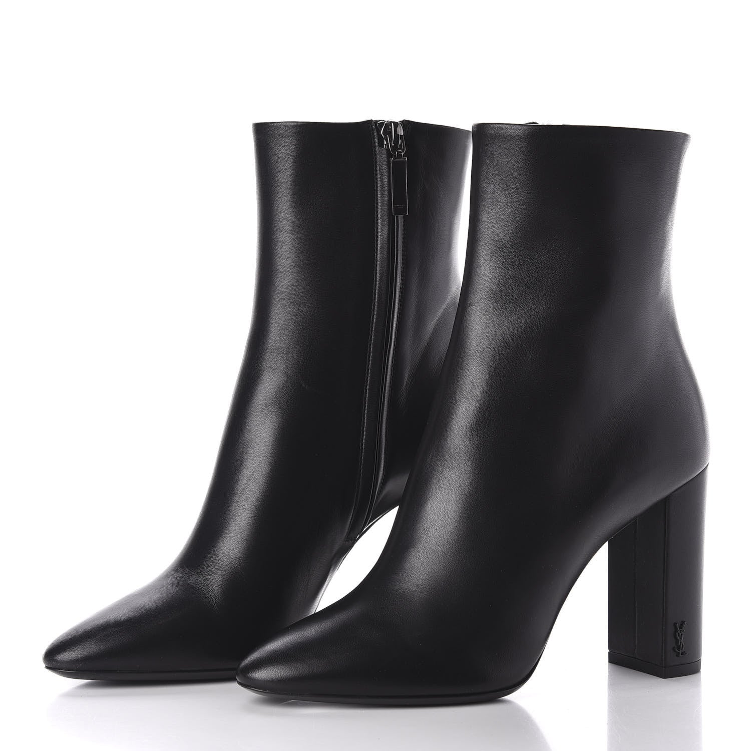 Saint Laurent Nappa Vendome Loulou Ankle Zip Boot 38.5 Black 2 of 9