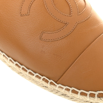 Chanel Lambskin CC Espadrilles 40 Light Brown 13 of 16