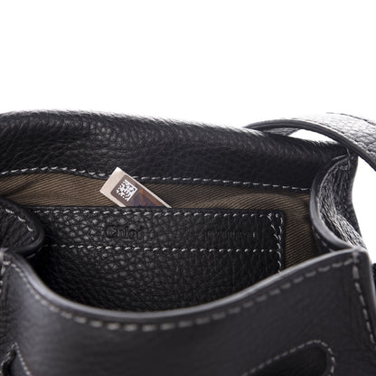 Chloe Calfskin Mini Marcie Round Crossbody Bag Black 5 of 9