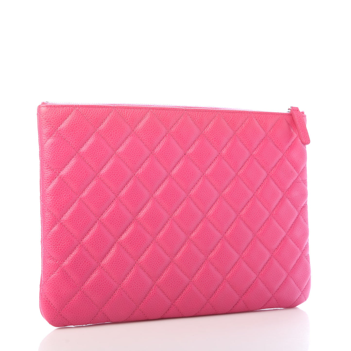Caviar Quilted Medium Cosmetic Case Pink