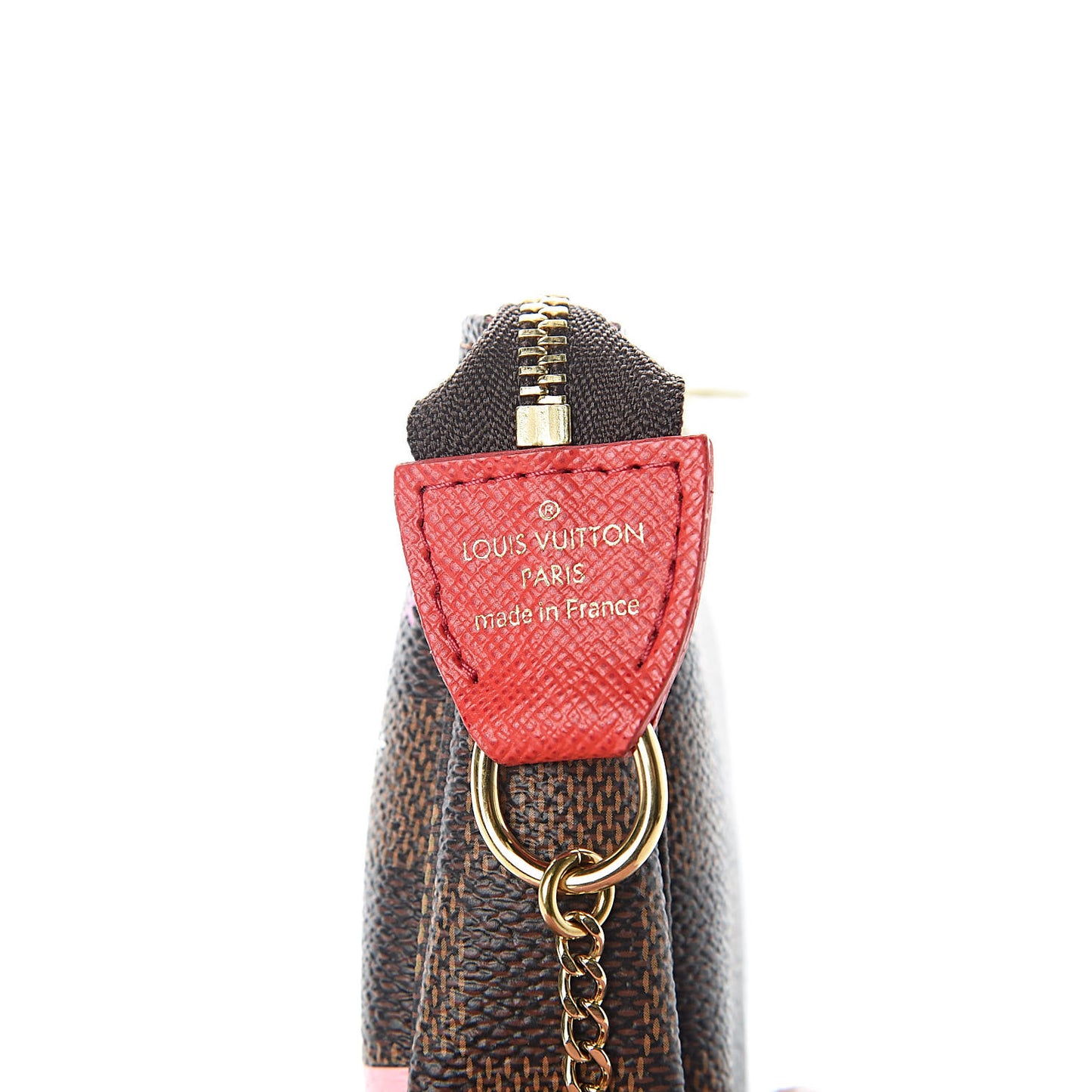 Damier Ebene 2019 Christmas Animation Mini Pochette Accessories Red