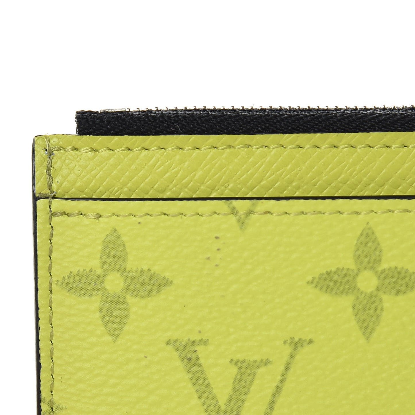 Monogram Taiga Coin Card Holder Yellow
