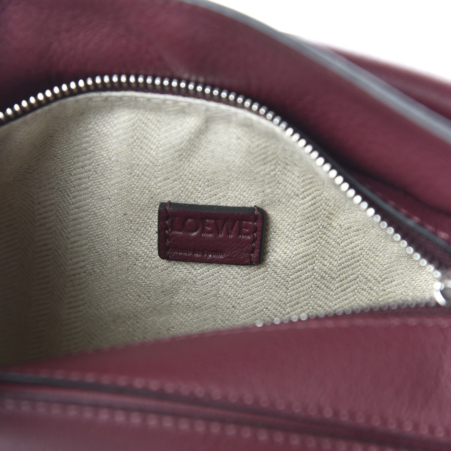 Loewe Calfskin Mini Puzzle Bag Wine 8 of 10