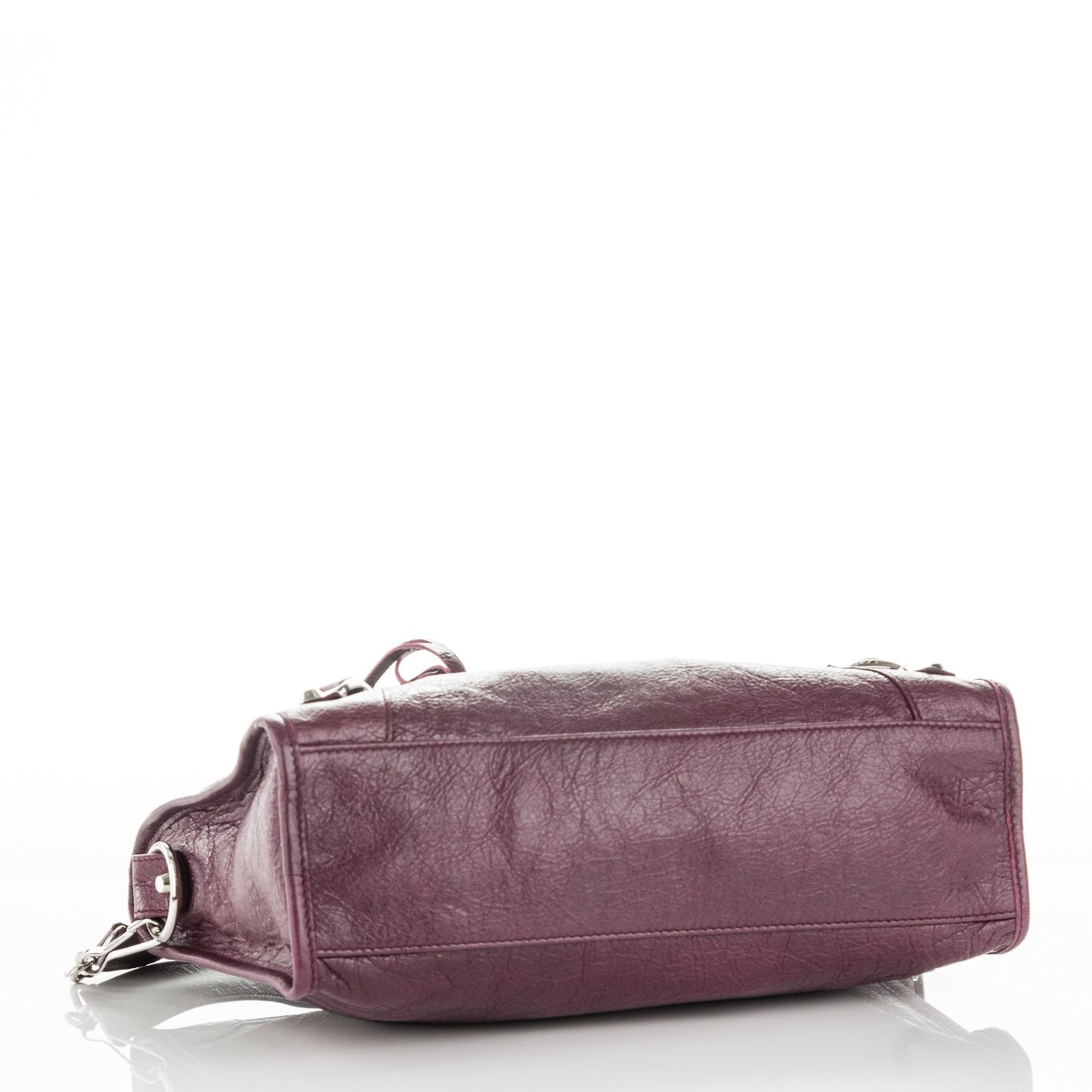 Agneau Classic Silver Hardware S City Violet Prune