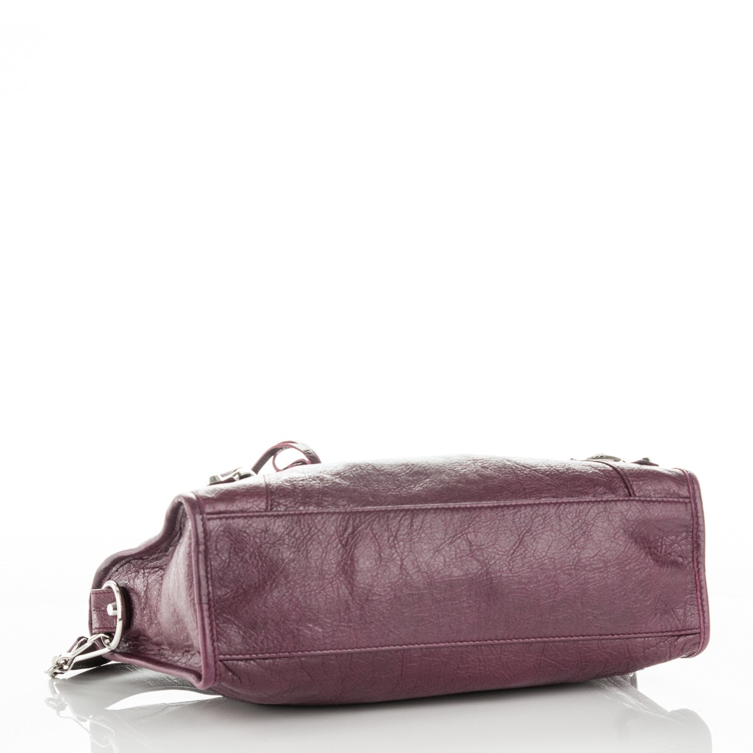 Balenciaga Agneau Classic Silver Hardware S City Violet Prune 4 of 8