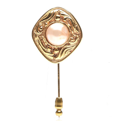 Chanel Pearl Brooch Pin Gold 1 of 4