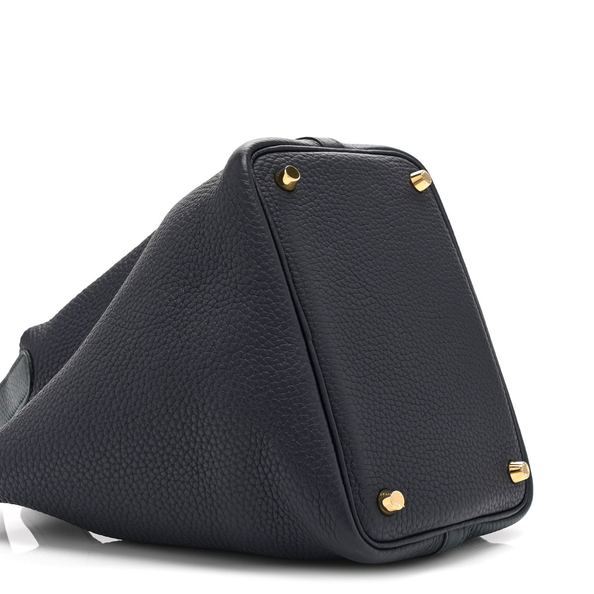 Hermes Taurillon Clemence Casaque Picotin Lock  18 PM Vert Bosphore Deep Bleu 9 of 11