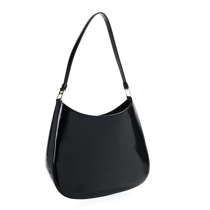 Prada Spazzolato Cleo Shoulder Bag Black 3 of 12