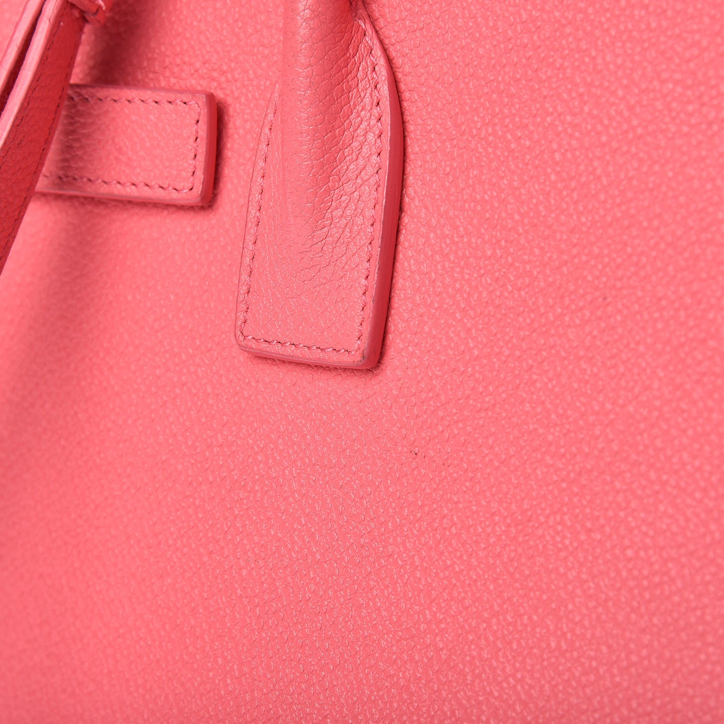 Grained Calfskin Baby Sac De Jour Rose Clair