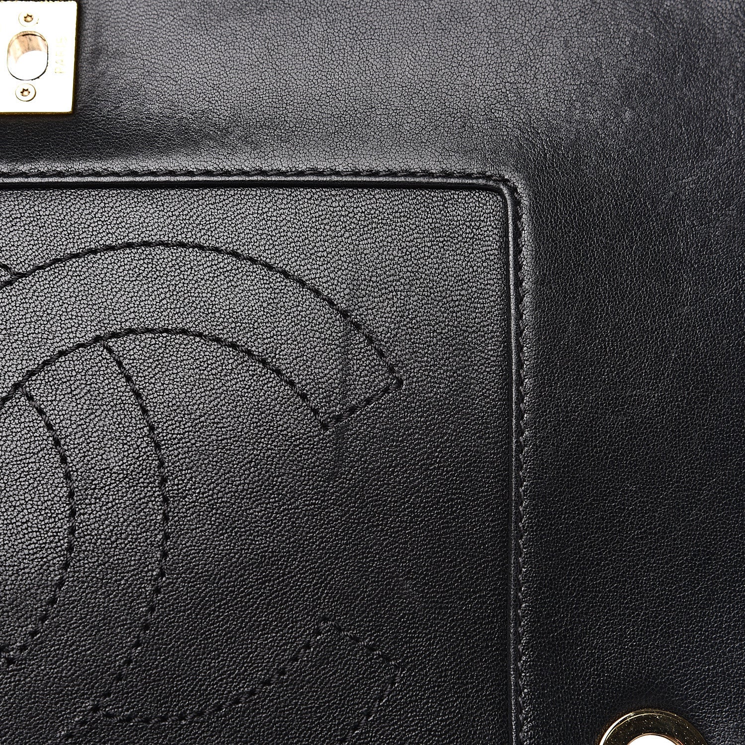 Chanel Sheepskin Quilted Vintage Mademoiselle Flap Black 14 of 22