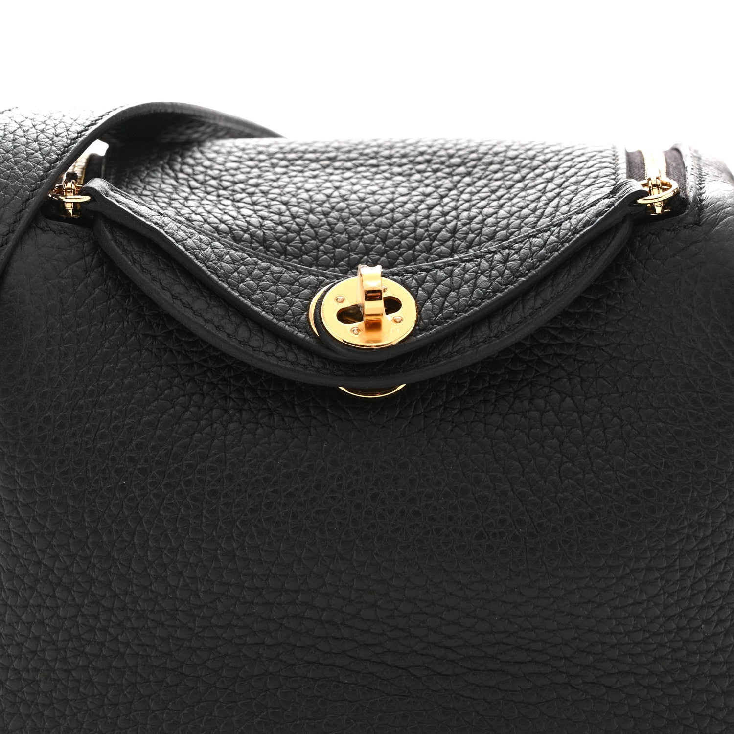 Hermes Taurillon Clemence Mini Lindy 20 Black 8 of 11