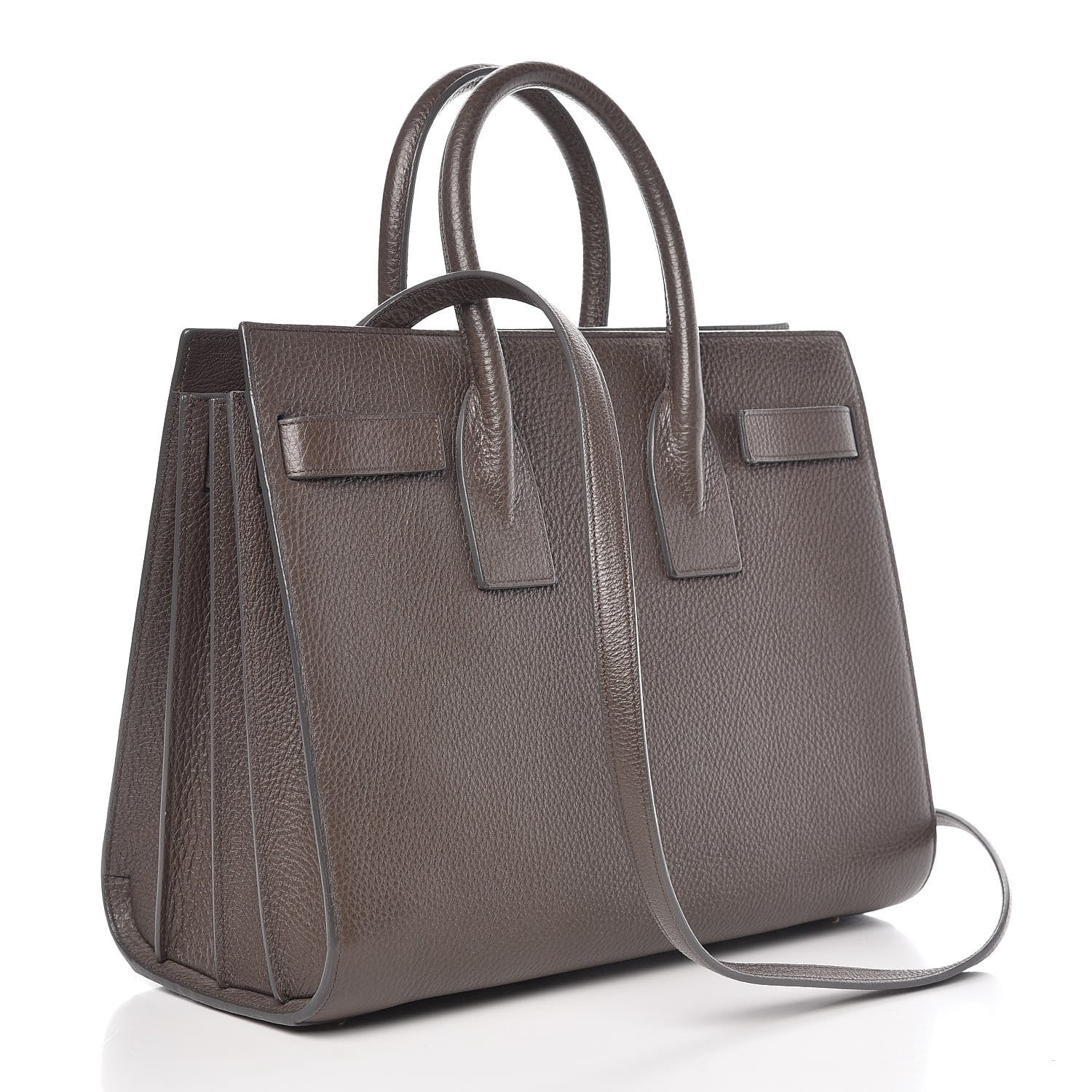 Saint Laurent Grained Calfskin Small Sac De Jour Earth 4 of 10