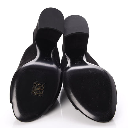 Louis Vuitton Suede Bahiana Mules 38 Black 7 of 8