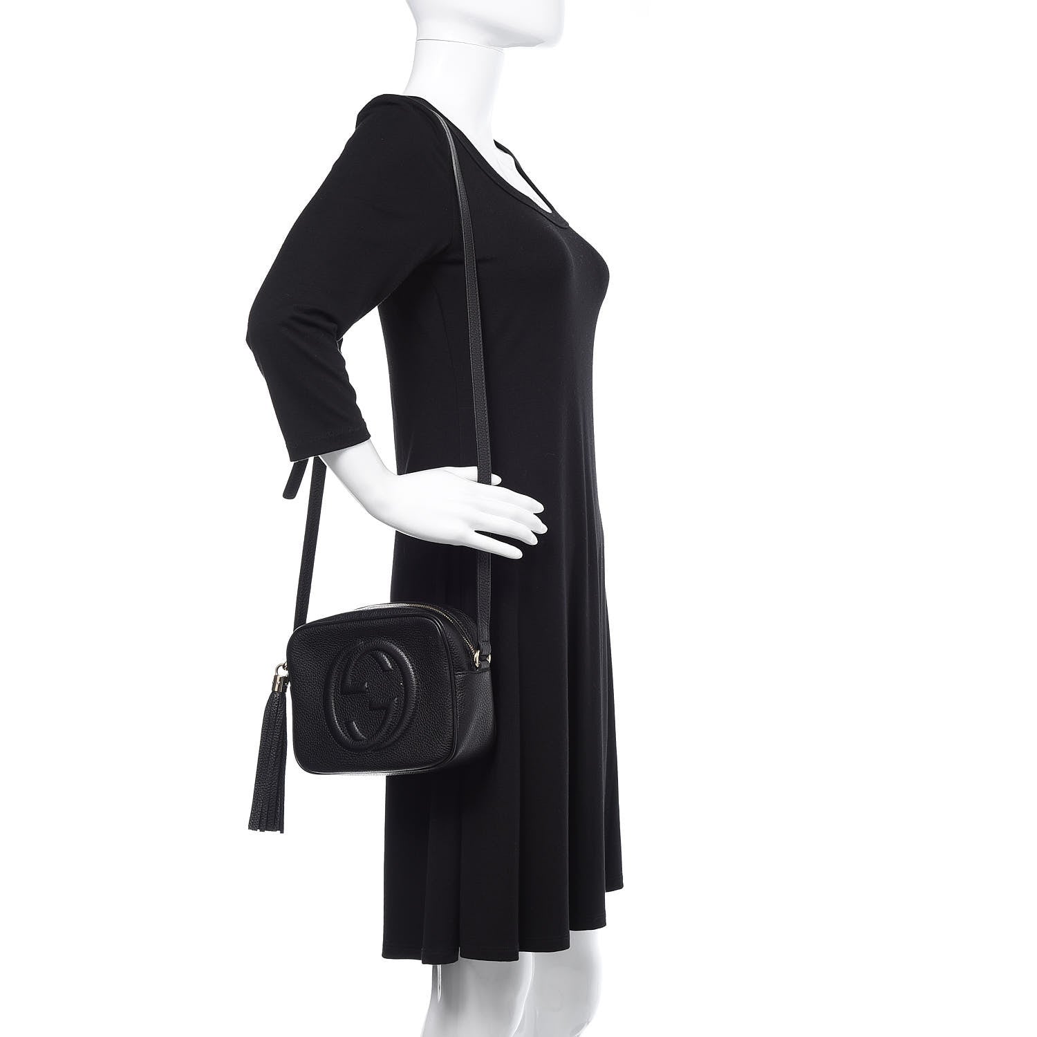 Gucci Pebbled Calfskin Small Soho Disco Bag Black 2 of 9