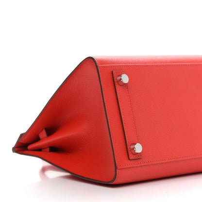Hermes Epsom Birkin Sellier 25 Rouge De Coeur 9 of 11