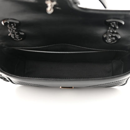 Gucci Calfskin Matelasse Monochrome Mini GG Marmont Shoulder Bag Black 5 of 11