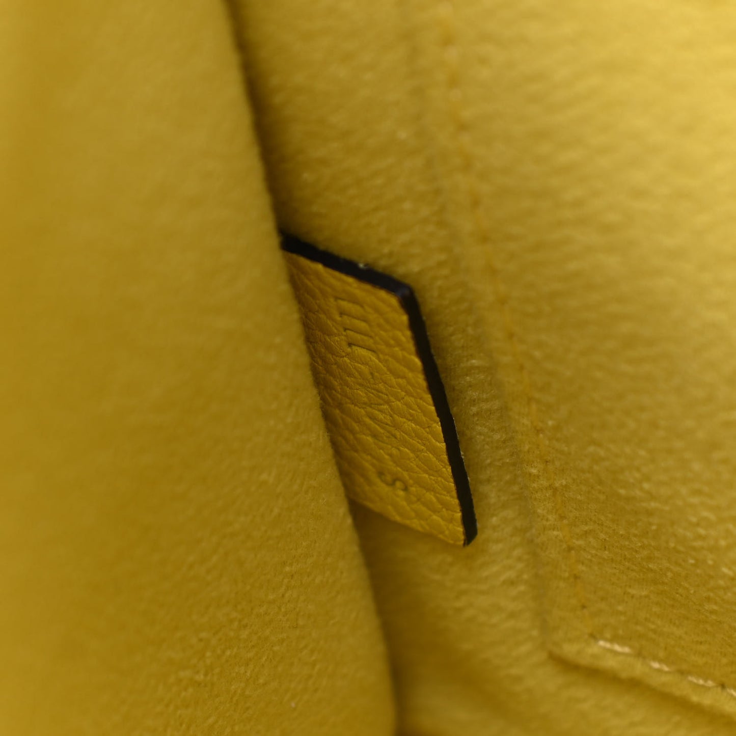 Drummed Calfskin Nano Luggage Citron