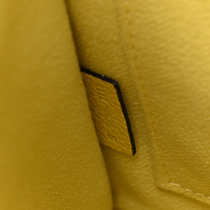 Celine Drummed Calfskin Nano Luggage Citron 7 of 9