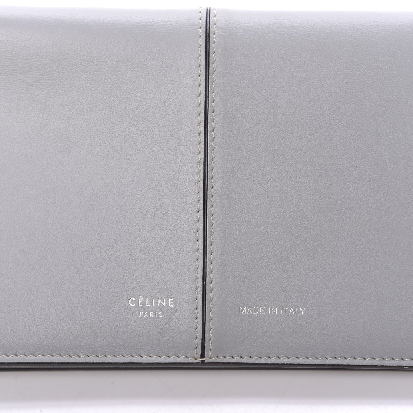 Smooth Calfskin Large Symmetrical Multifunction Wallet Pearl Blue