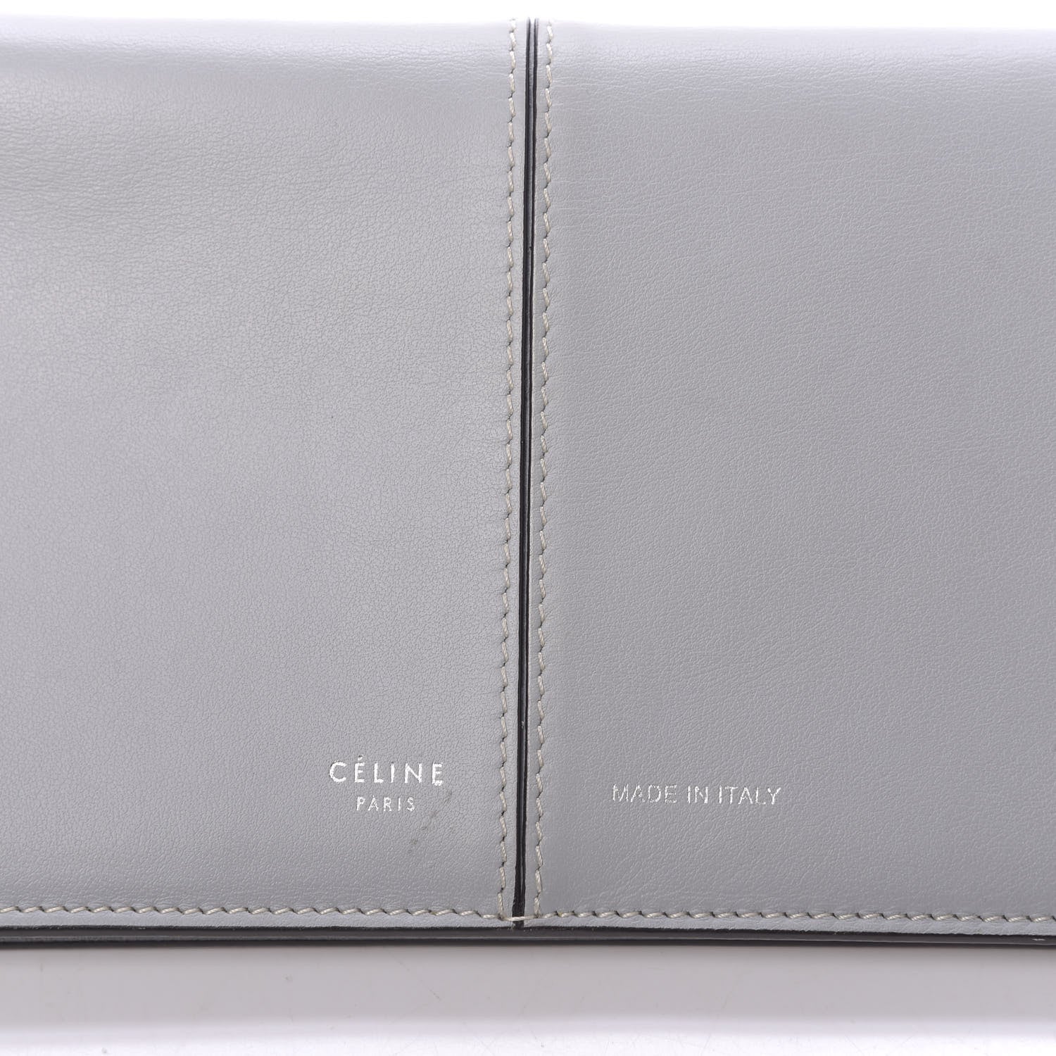 Celine Smooth Calfskin Large Symmetrical Multifunction Wallet Pearl Blue 12 of 12