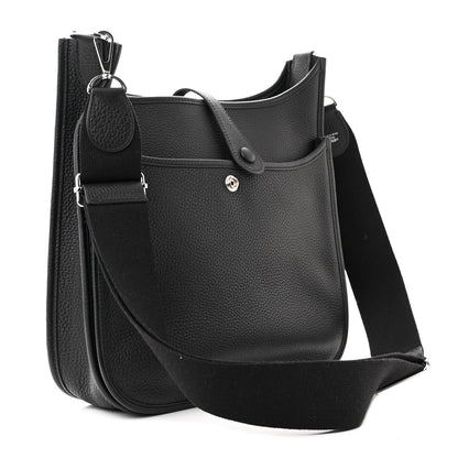 Hermes Taurillon Clemence Evelyne III PM Black 3 of 12
