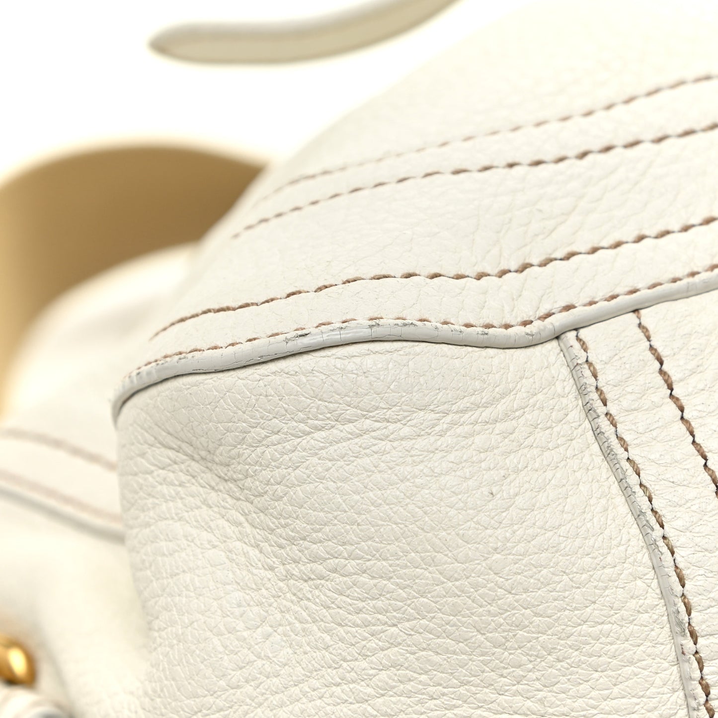 Cervo Antik Shopping Satchel White