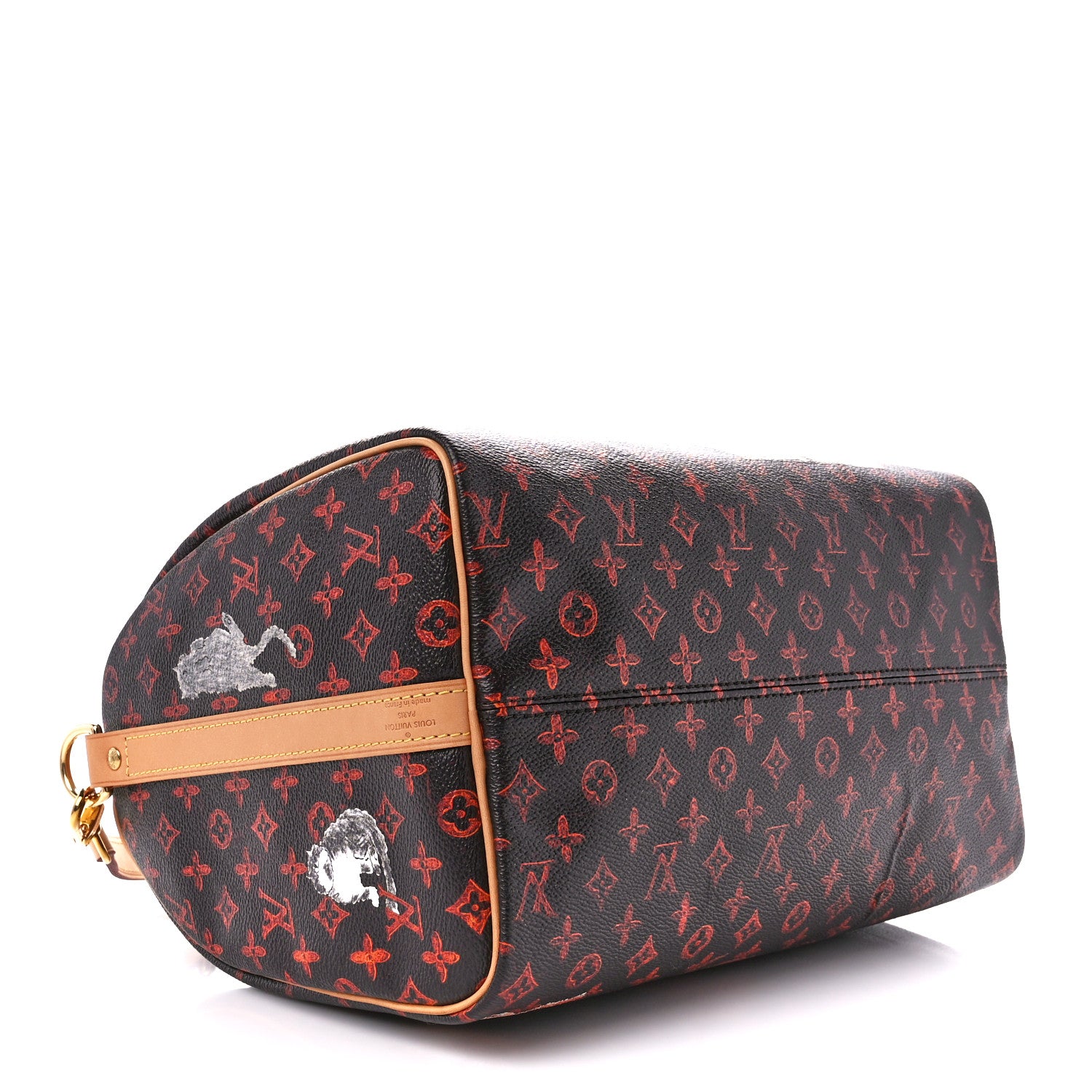 Louis Vuitton Catogram Speedy Bandouliere 30 Marron 4 of 13