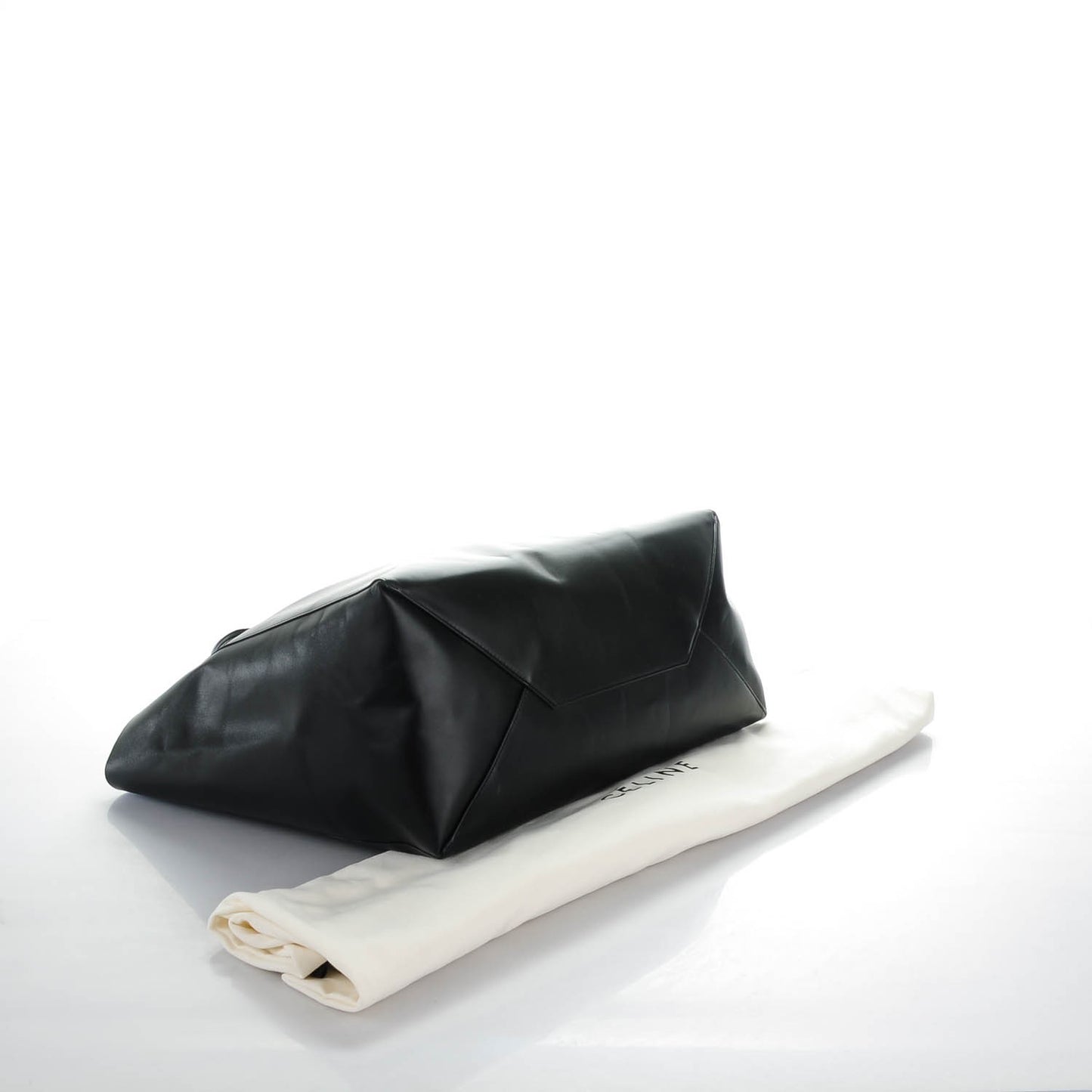 Lambskin Horizontal Cabas Black