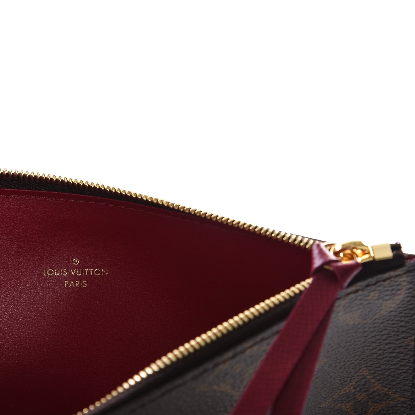 Monogram Pochette Felicie Chain Wallet Fuchsia