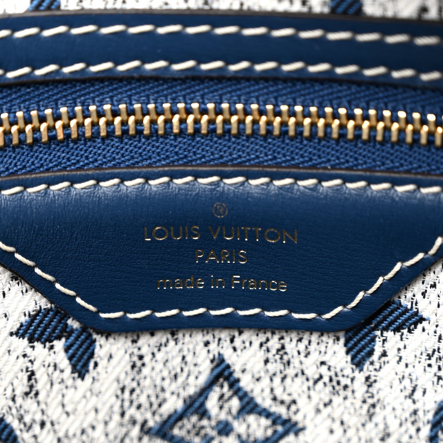 Louis Vuitton Monogram Jacquard Denim Speedy Bandouliere 25 Bleu 6 of 10