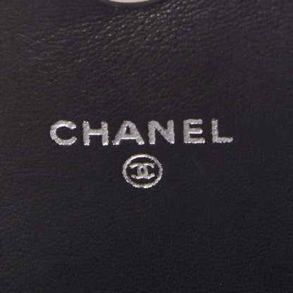Chanel Lambskin Half Moon Wallet On Chain WOC Black 8 of 9