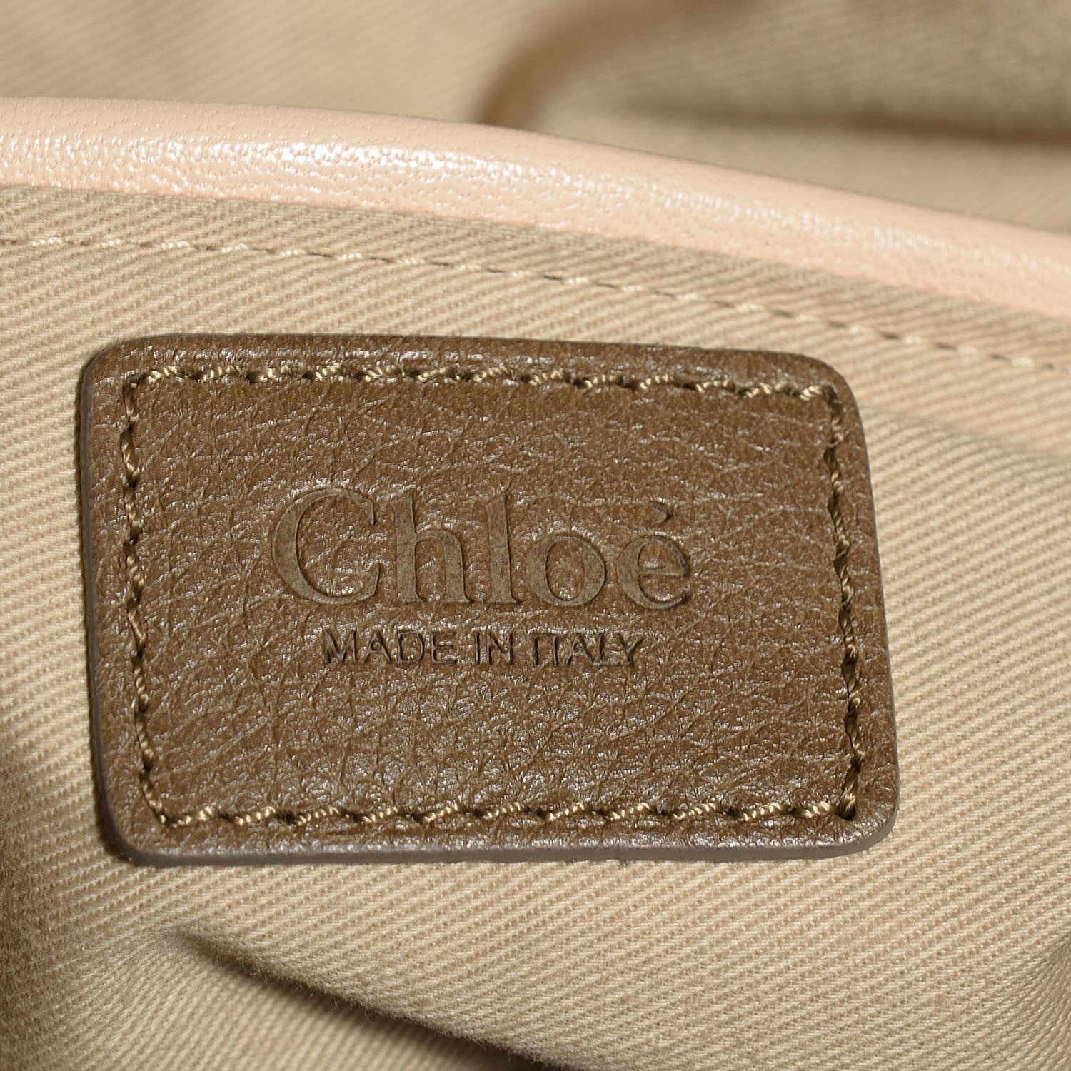 Chloe Calfskin Medium Paraty Barbour Khaki 7 of 8