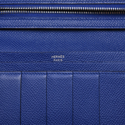 Hermes Epsom Bearn Gusset Wallet Bleu Saphir 6 of 7