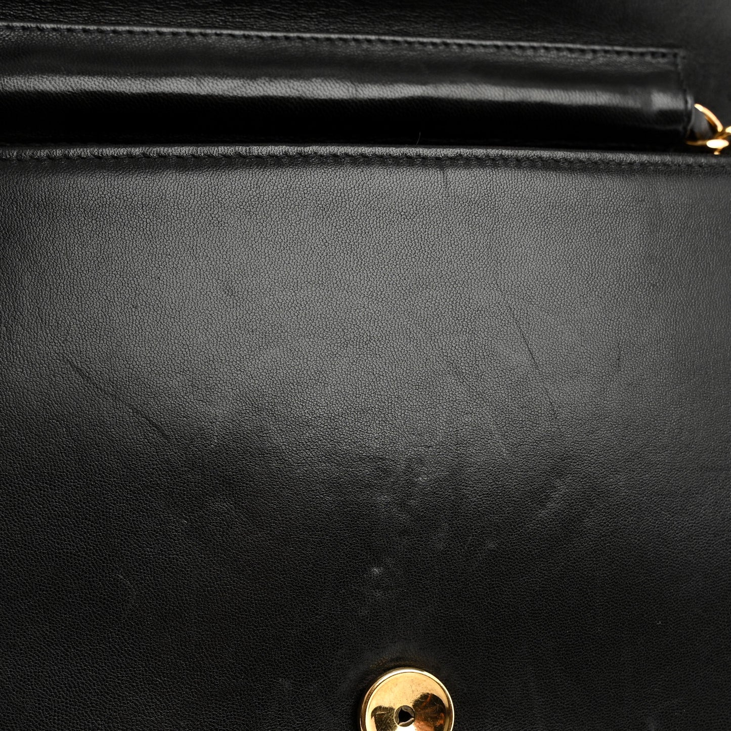 Lambskin Quilted Small Single Flap Black