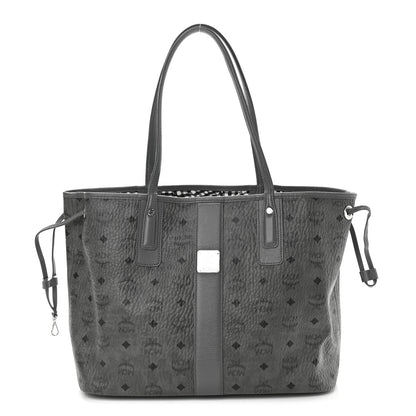 MCM Visetos Medium Liz Reversible Shopper Tote Black 1 of 14