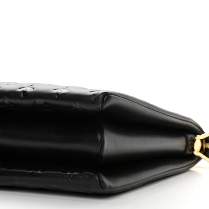 Louis Vuitton Lambskin Embossed Monogram Coussin MM Black 9 of 9
