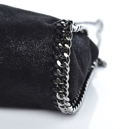 Stella McCartney Shaggy Deer Mini Falabella Fold Over Tote Black 9 of 9