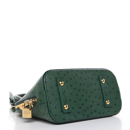 Louis Vuitton Ostrich Alma BB Menthe 4 of 9