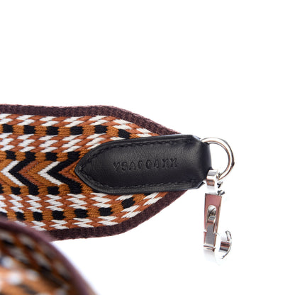 Hermes Toile Swift 50mm Sangle Cavale Shoulder Strap Sesame Blanc Black 4 of 5