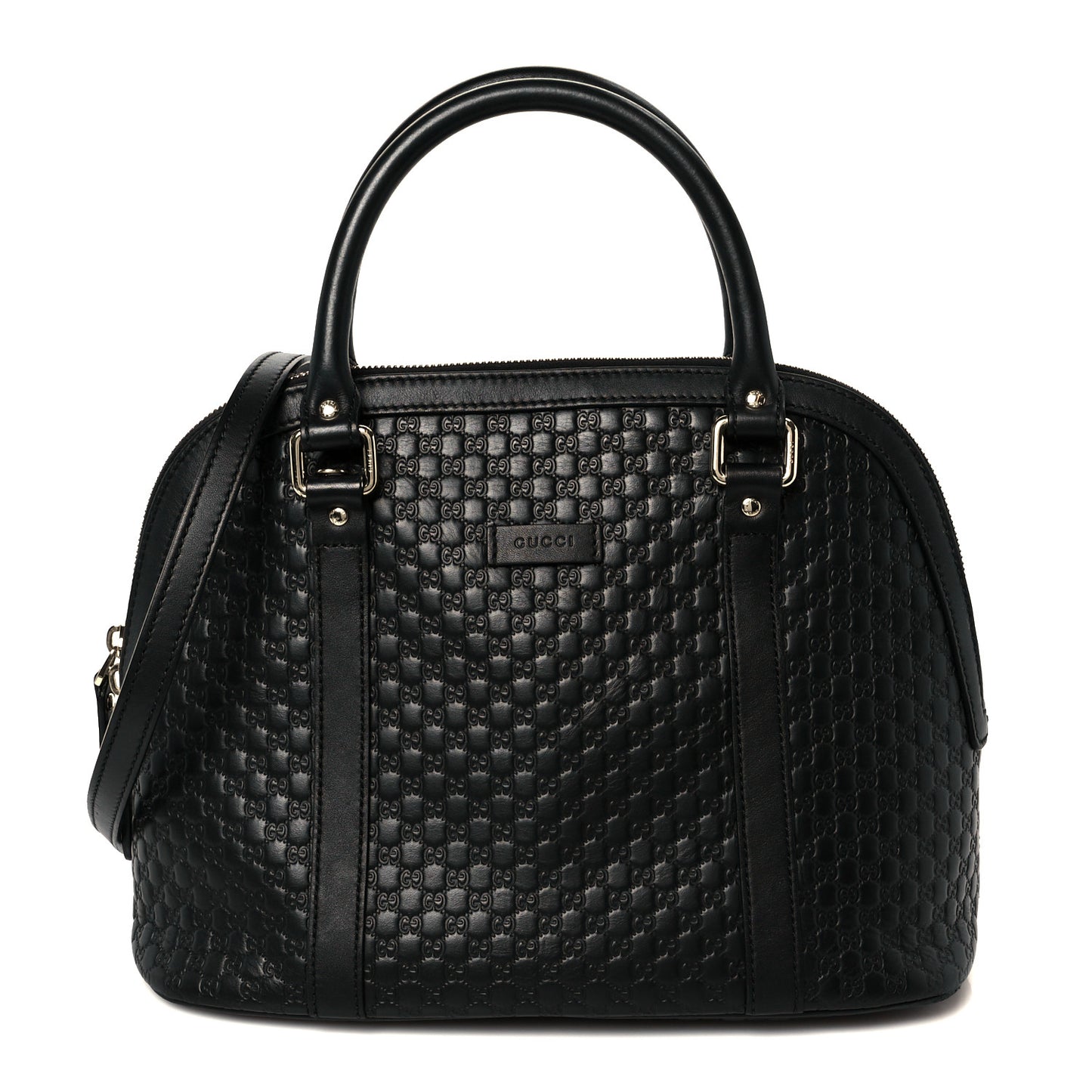 Microguccissima Medium Dome Bag Black