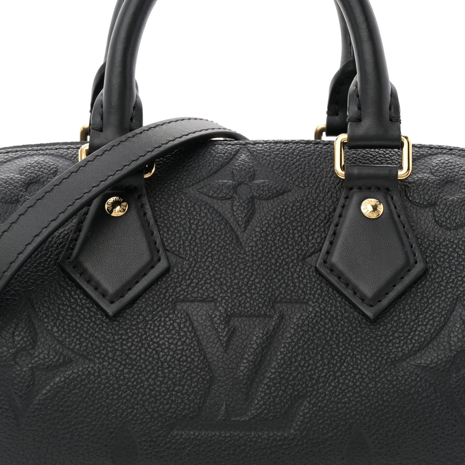 Louis Vuitton Empreinte Monogram Giant Speedy Bandouliere 20 Black 7 of 12