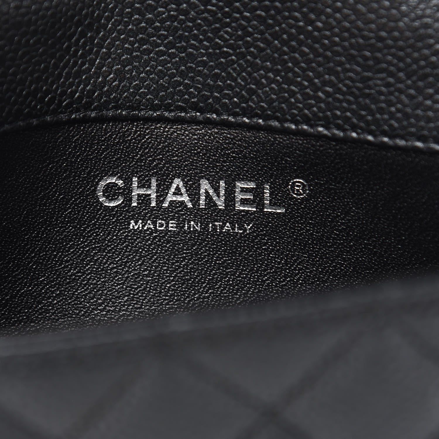 Chanel Metallic Caviar Quilted Extra Mini Flap Black 6 of 10