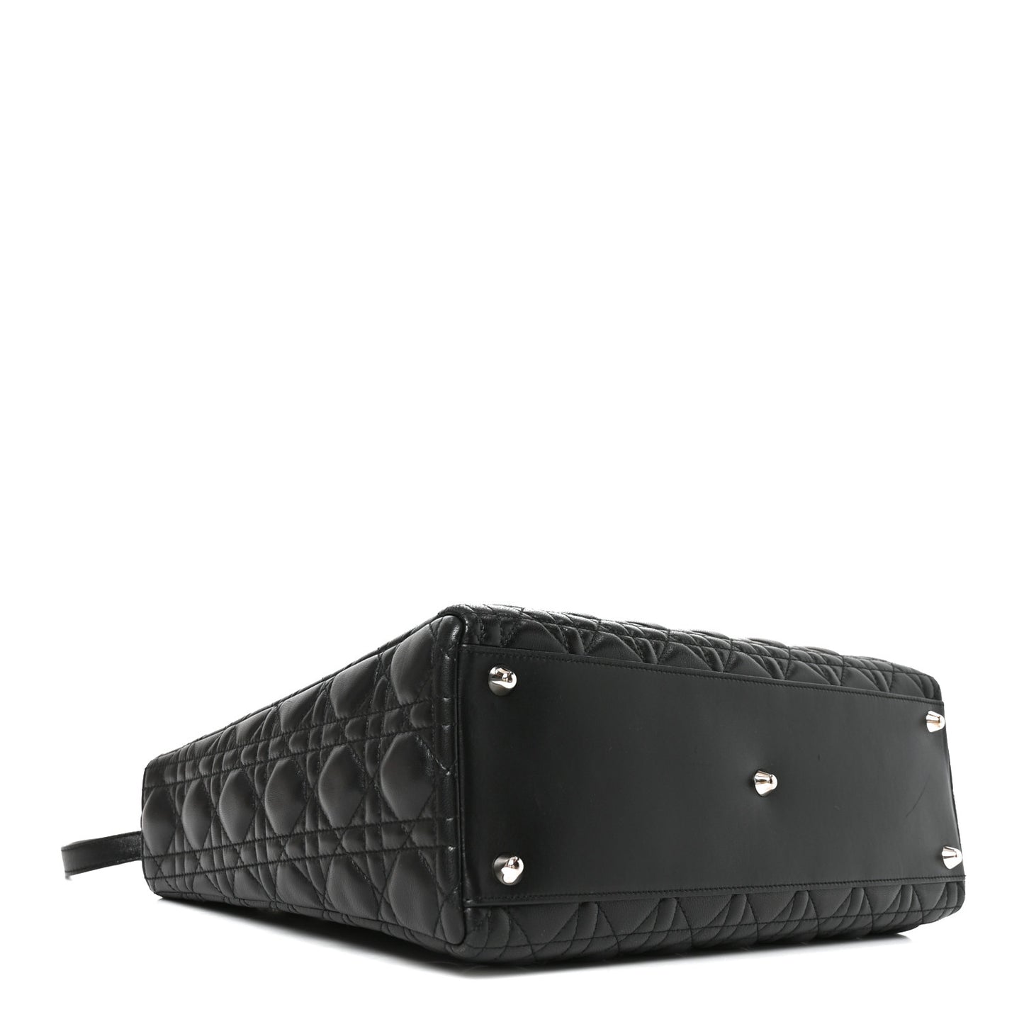 Lambskin Cannage Large Lady Dior Black