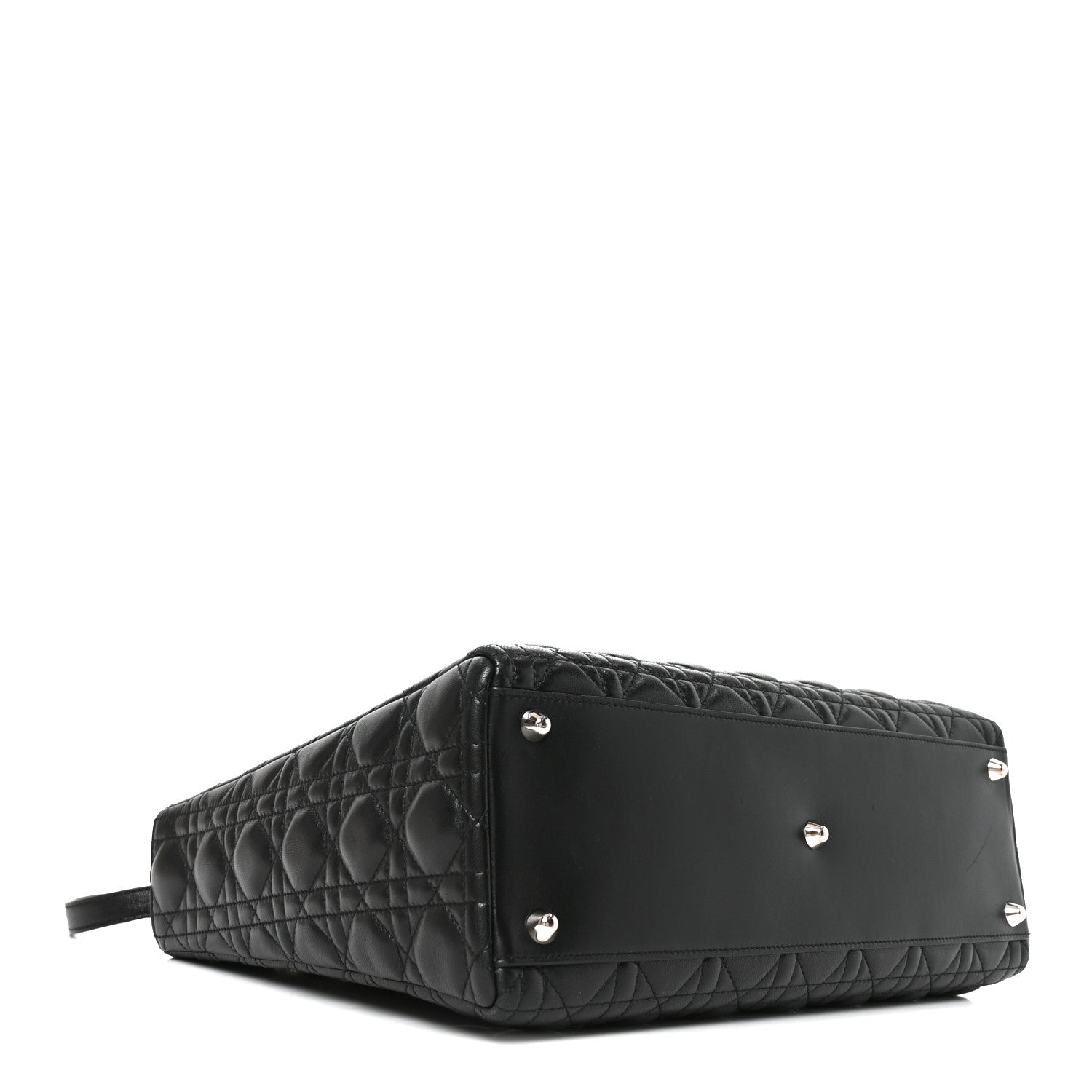 Christian Dior Lambskin Cannage Large Lady Dior Black 4 of 10