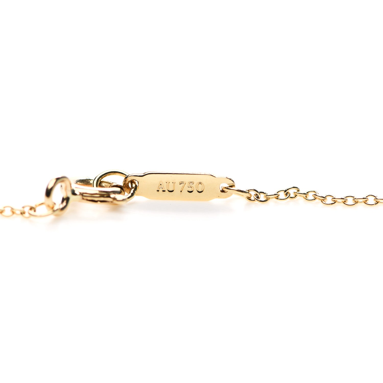 Tiffany Platinum 18K Yellow Gold Diamond Schlumberger Lynn Pendant Necklace 5 of 5