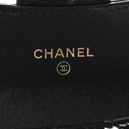 Chanel Patent Quilted Flap Card Holder Black 6 of 10