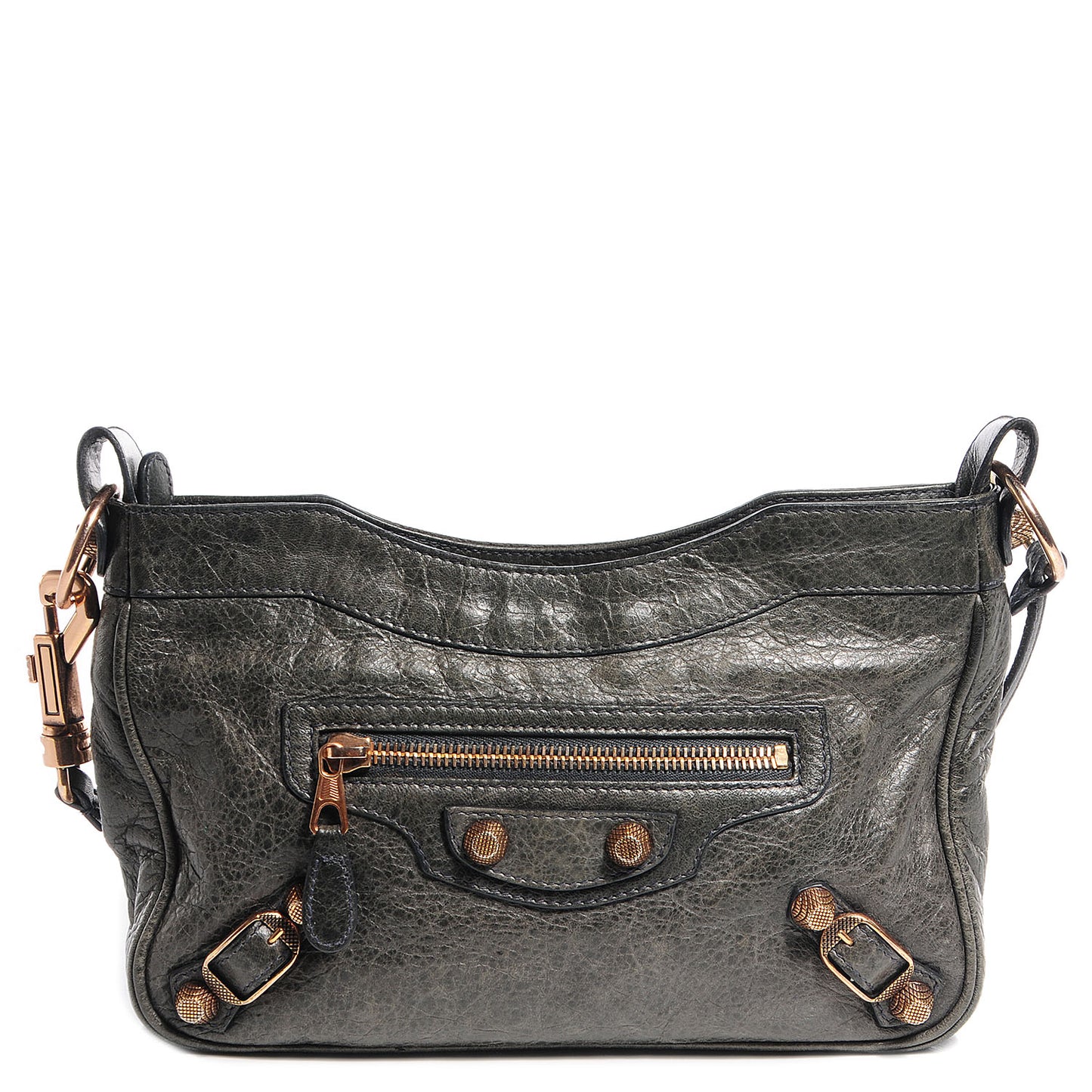 Agneau Giant 12 Rose Gold Hardware Hip Anthracite