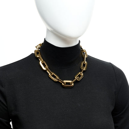 Louis Vuitton LV Edge Necklace MM Gold 2 of 5