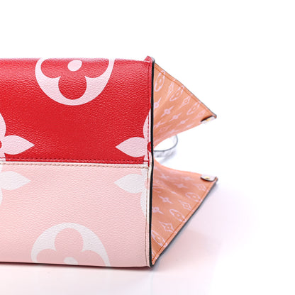 Louis Vuitton Monogram Giant Onthego GM Rouge Rose 8 of 10